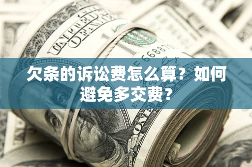 北京欠条的诉讼费怎么算？如何避免多交费？