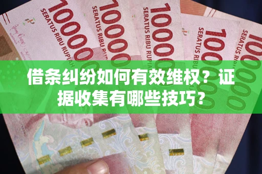 北京借条纠纷如何有效维权？证据收集有哪些技巧？