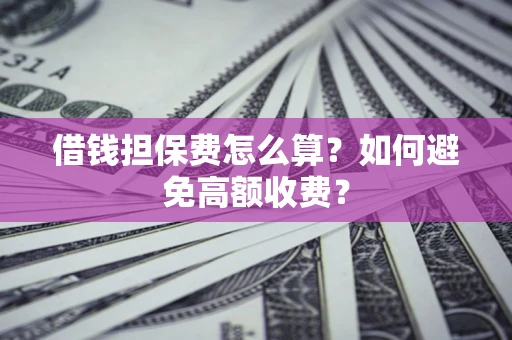 北京借钱担保费怎么算？如何避免高额收费？